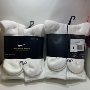 BNWT Nike Socks regular White 2x6 prs (12prs)
